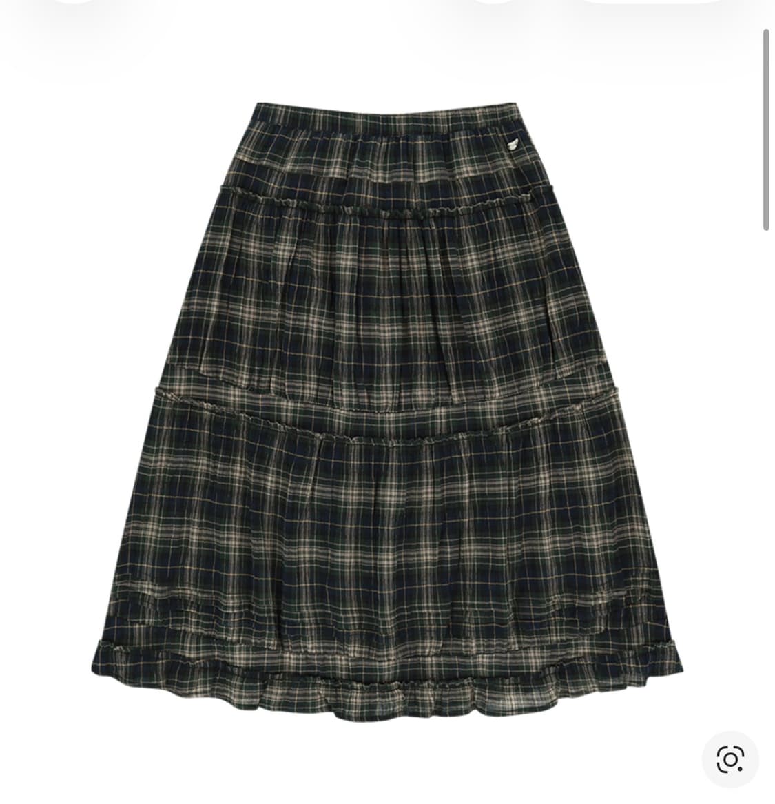 코이세이오 셔링 미디 스커트 체크 상품이미지1