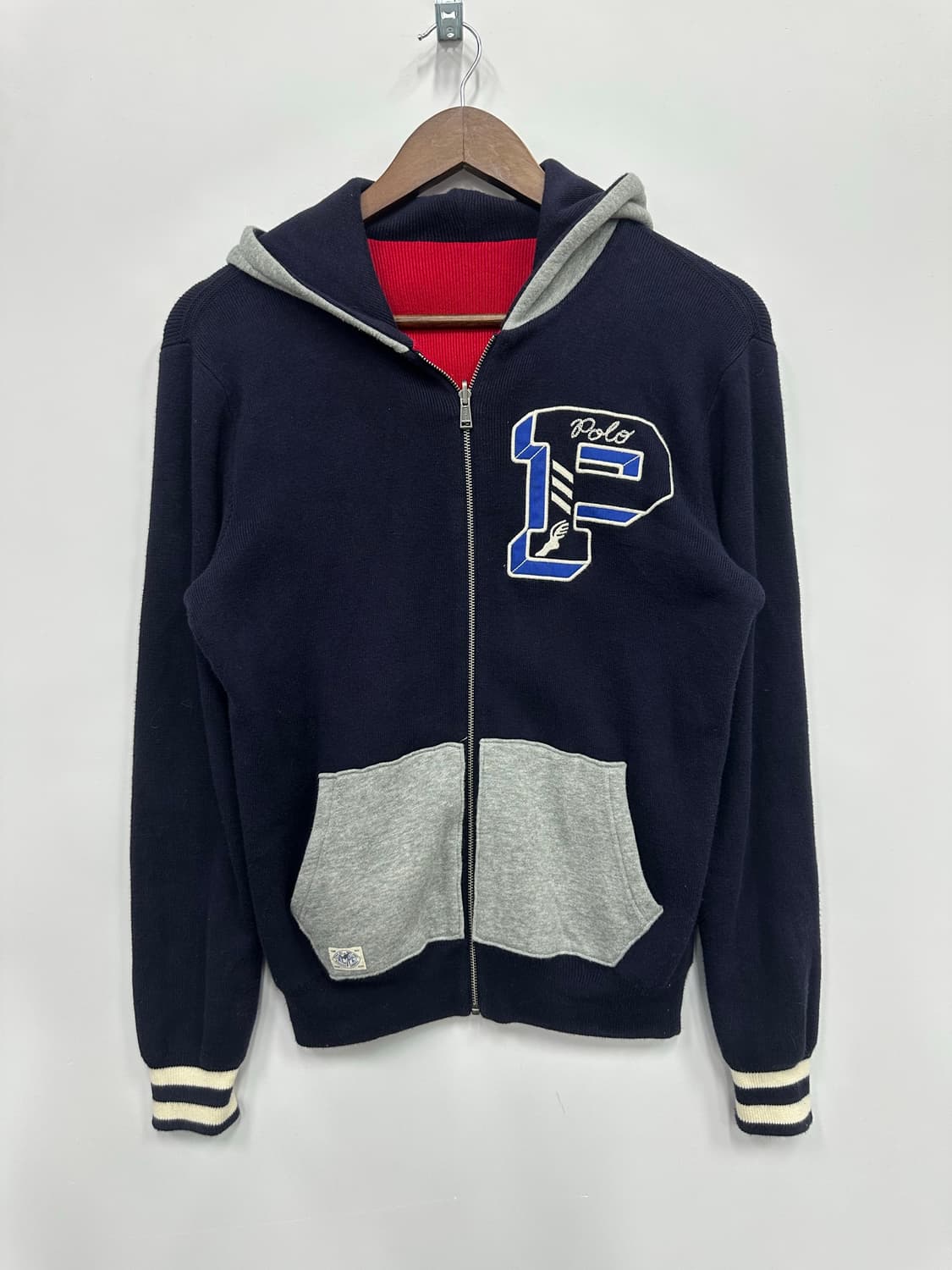 폴로 니트 후드집업 상품이미지1