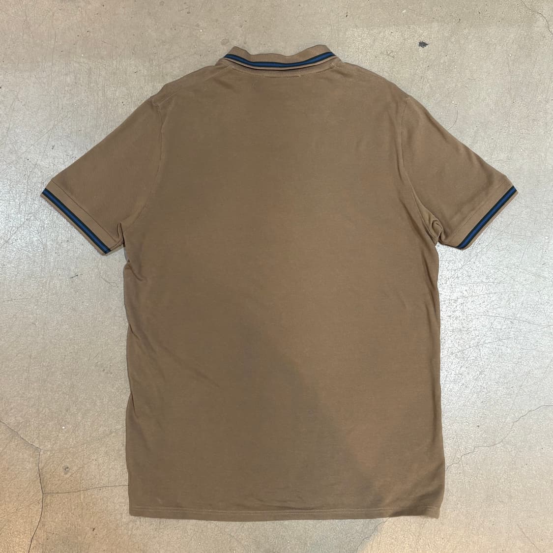 100 발리 브라운 카라 반팔 티셔츠  상품이미지3