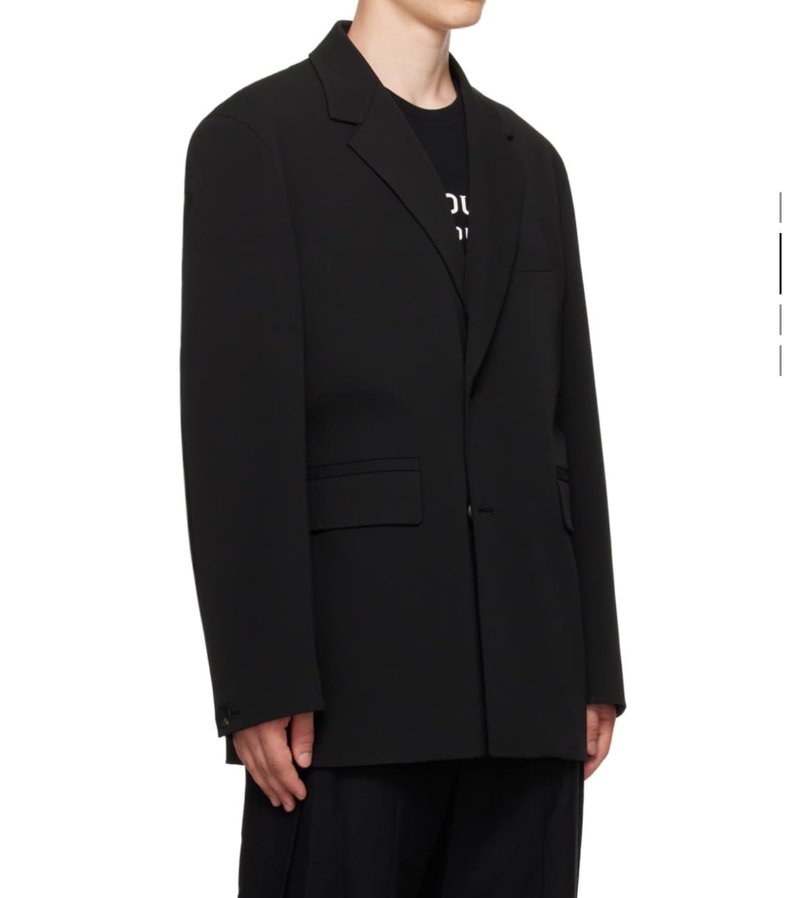 (새상품) 우영미 투버튼 블레이저 블랙 상품이미지1