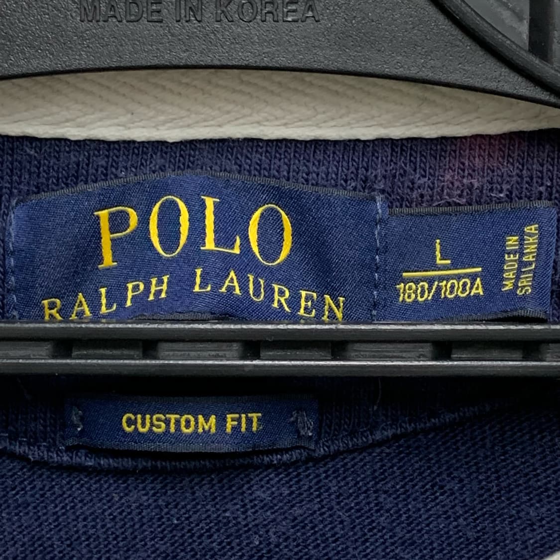[L] 폴로 랄프로렌 블록 스트라이프 럭비 티셔츠 커스텀핏 상품이미지4