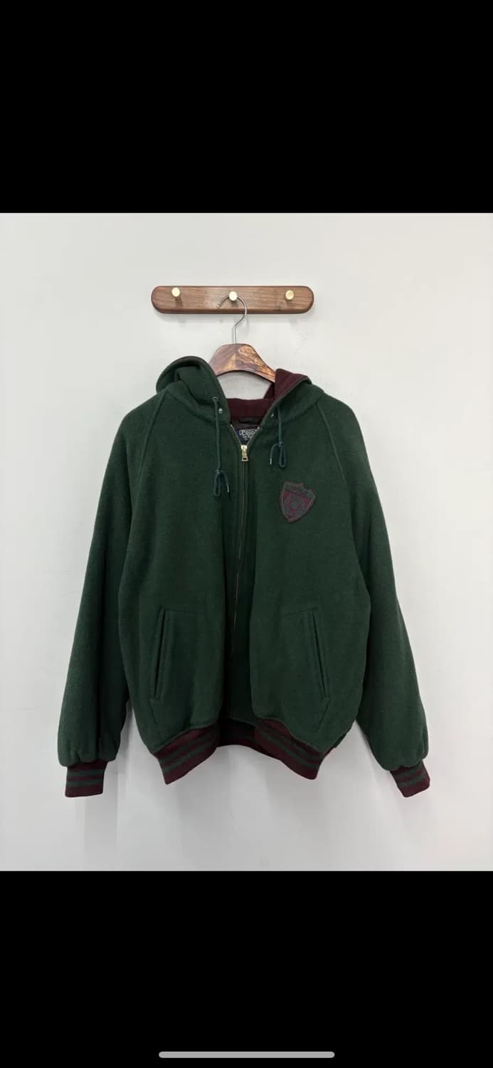 폴로 랄프로렌 80s 스크래블 쉴드 로고 모 바시티 봄버 자켓 H2763 상품이미지2