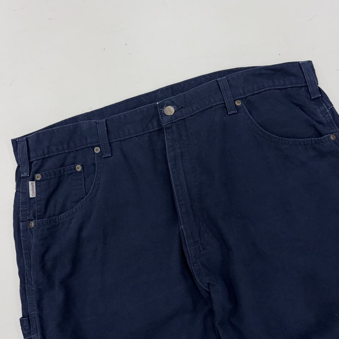 칼하트 OG 가죽패치 카펜터 와이드 워크팬츠 상품이미지4