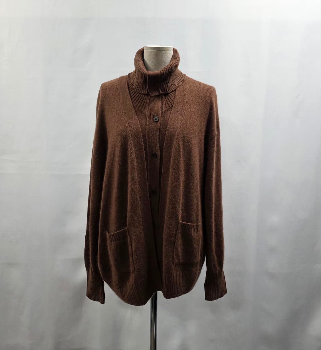 1686 g studio 브라운 울니트 가디건/베스트 세트 여성88 상품이미지1