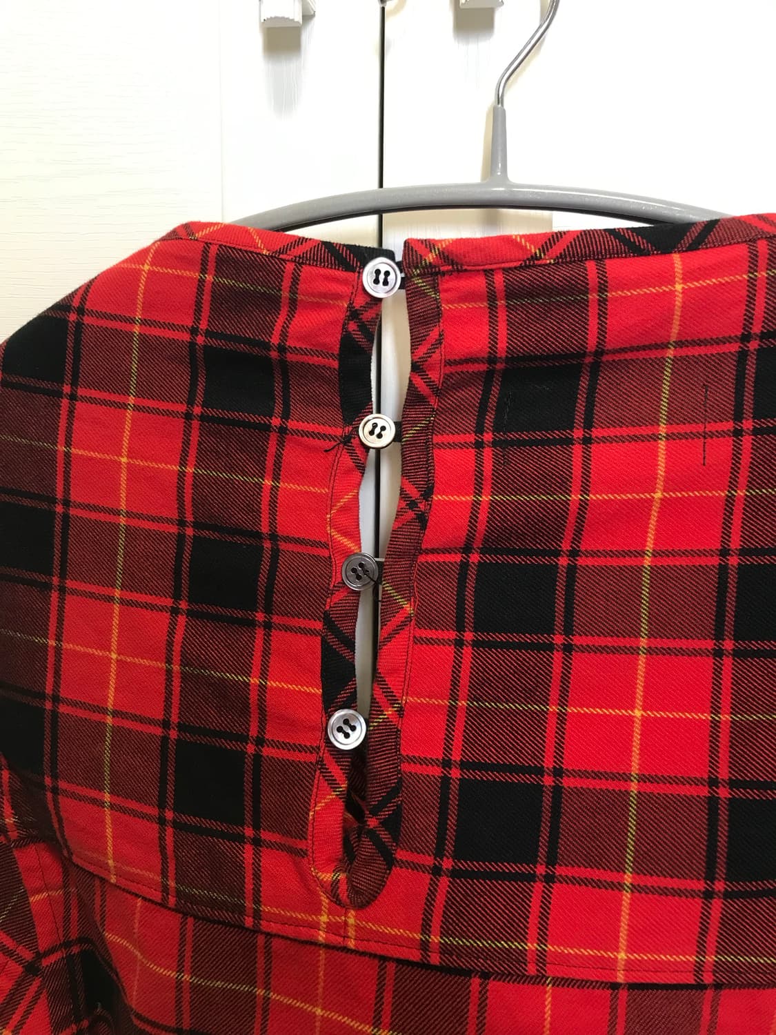 꼼데가르송 체크 리본 탑 상품이미지3