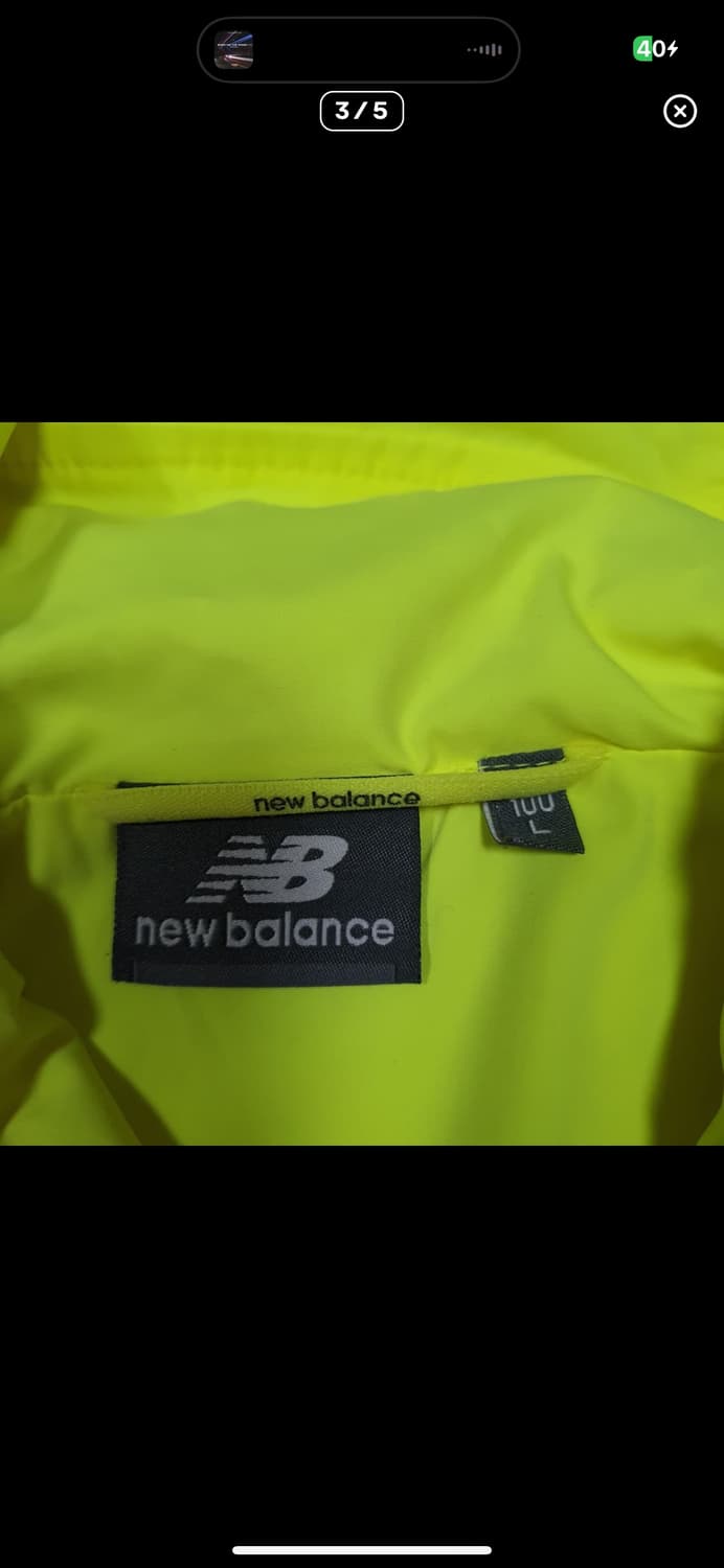 (바배) 뉴발란스 형광 바람막이 상품이미지3
