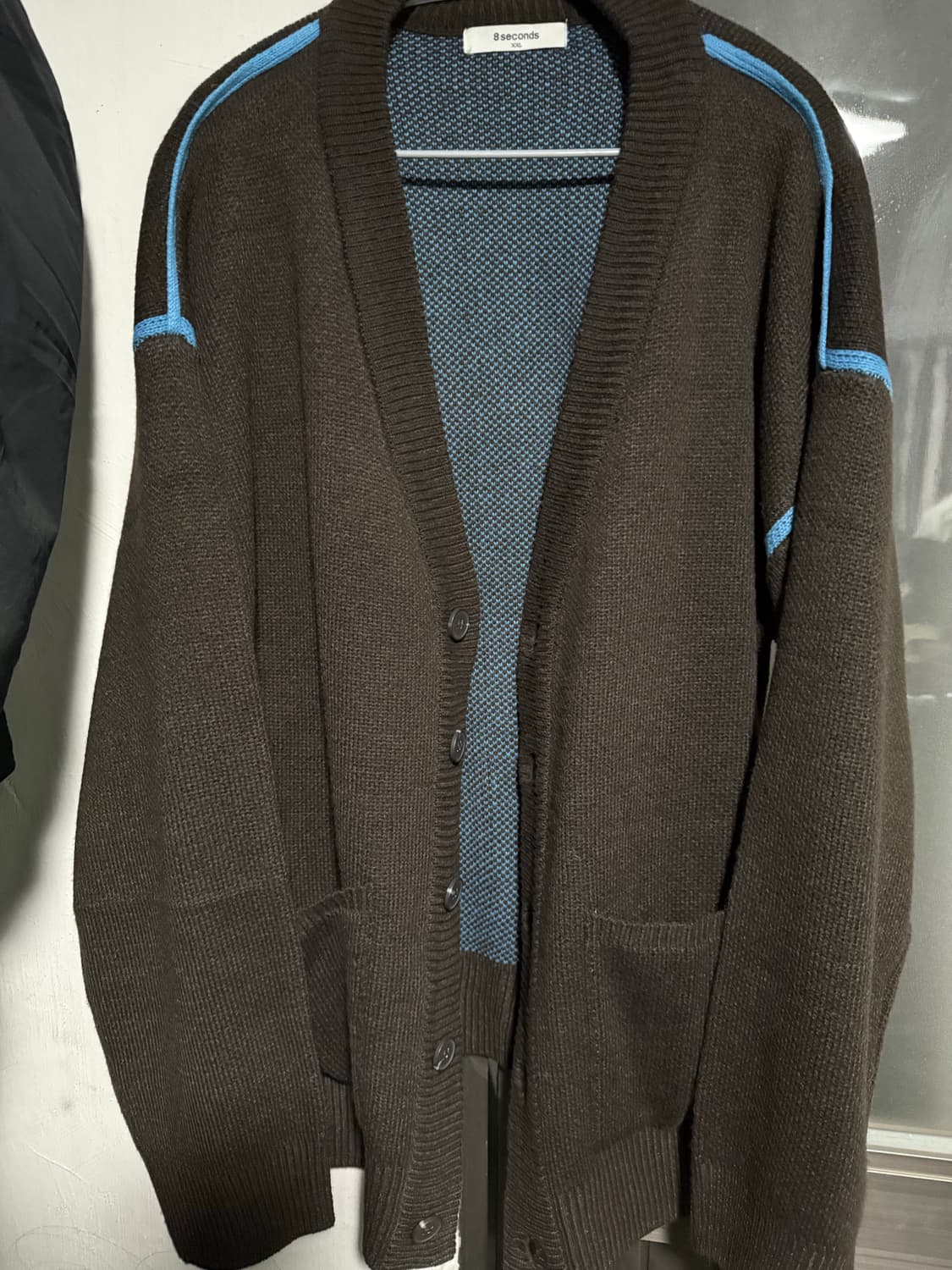 8seconds 브라운 블루라인 가디건 xxl 상품이미지1