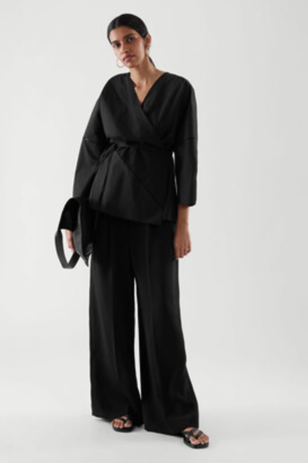 코스 스티치 랩 블라우스 XS 상품이미지2