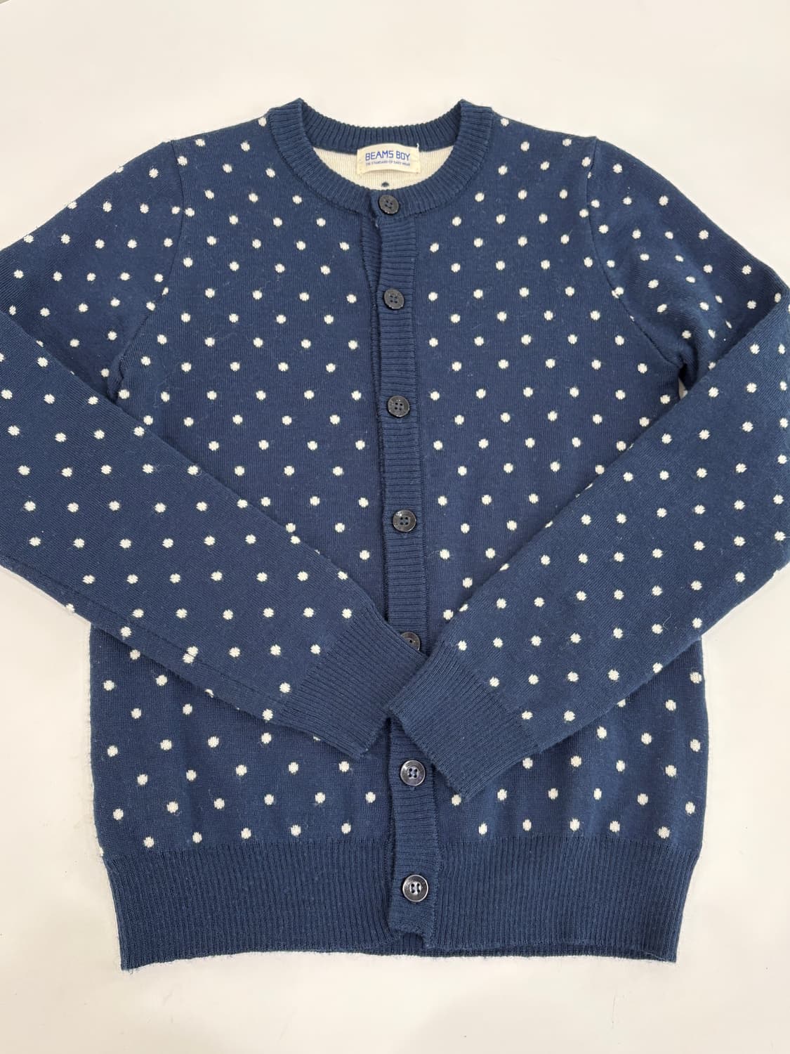 빔즈보이 도트 울 혼방 가디건 상품이미지2