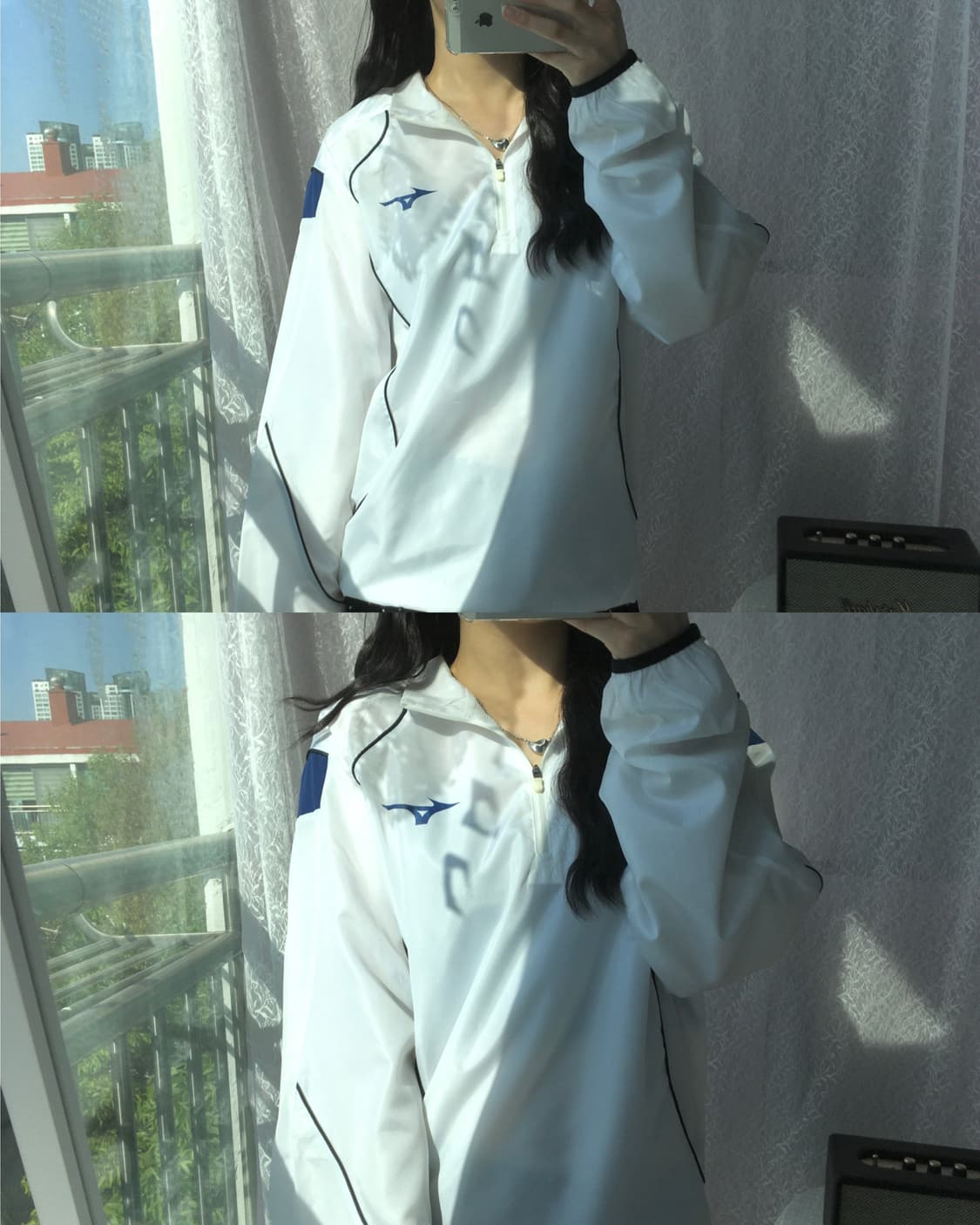 Mizuno half zip windbreaker 상품이미지2