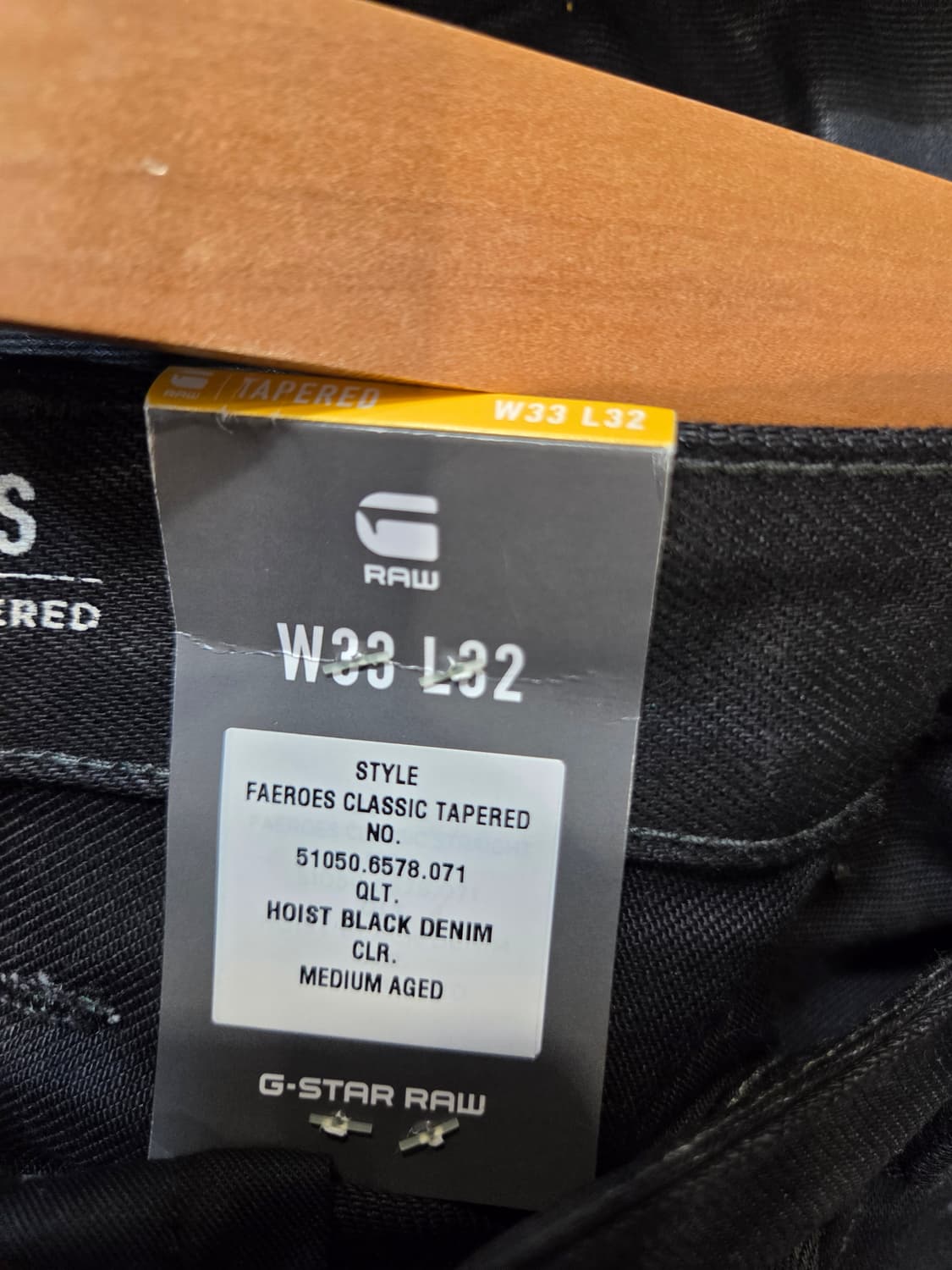 G-STAR RAW 검정색 바지(W33/L32) 상품이미지5