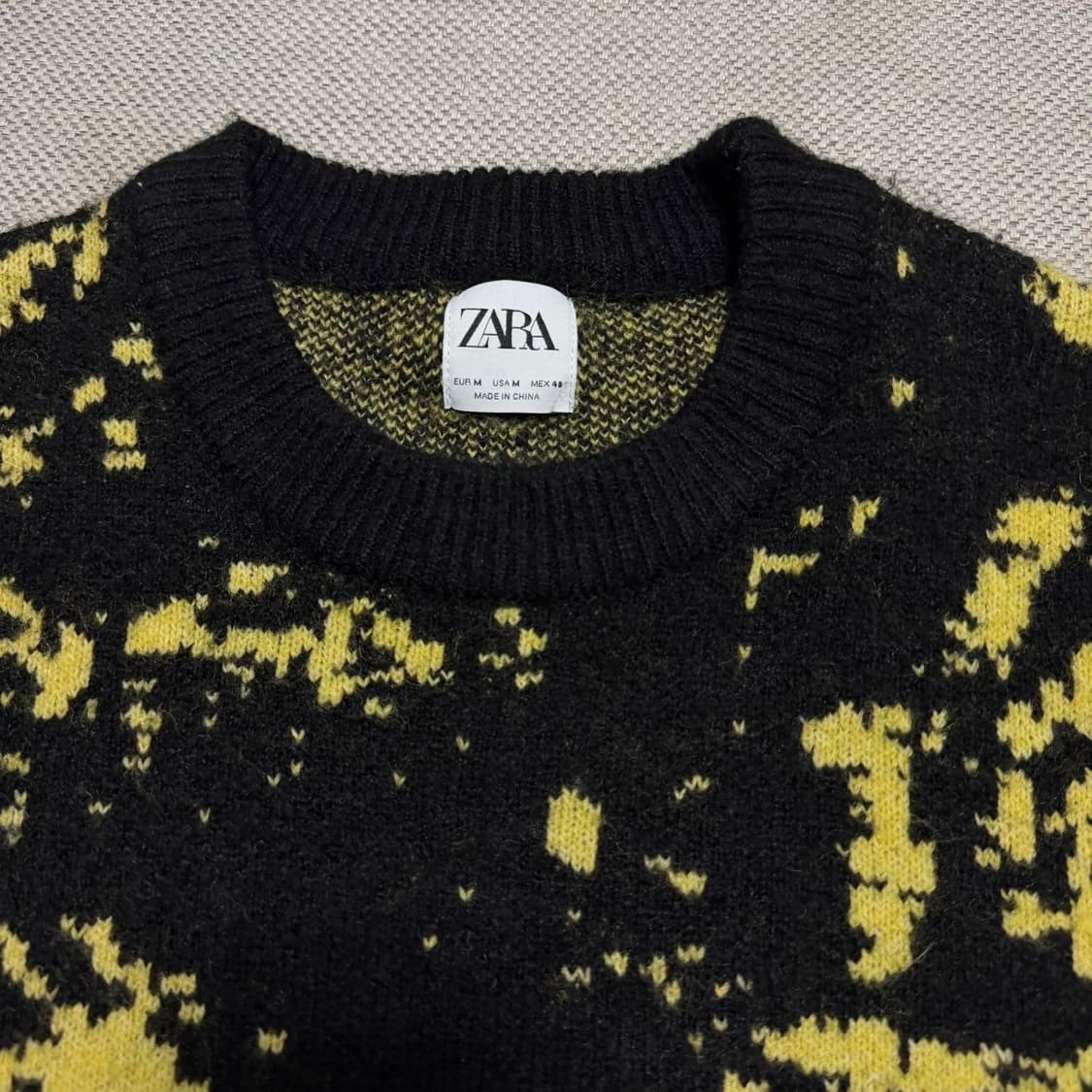 자라(ZARA) 패턴 울 니트 상품이미지2