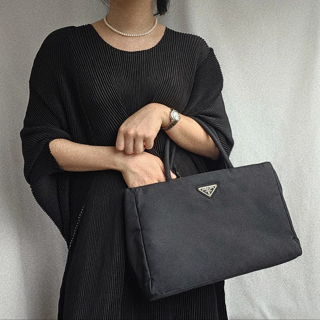 [정품 PRADA] 프라다 직사각 나일론 토트백 서류가방 상품이미지2