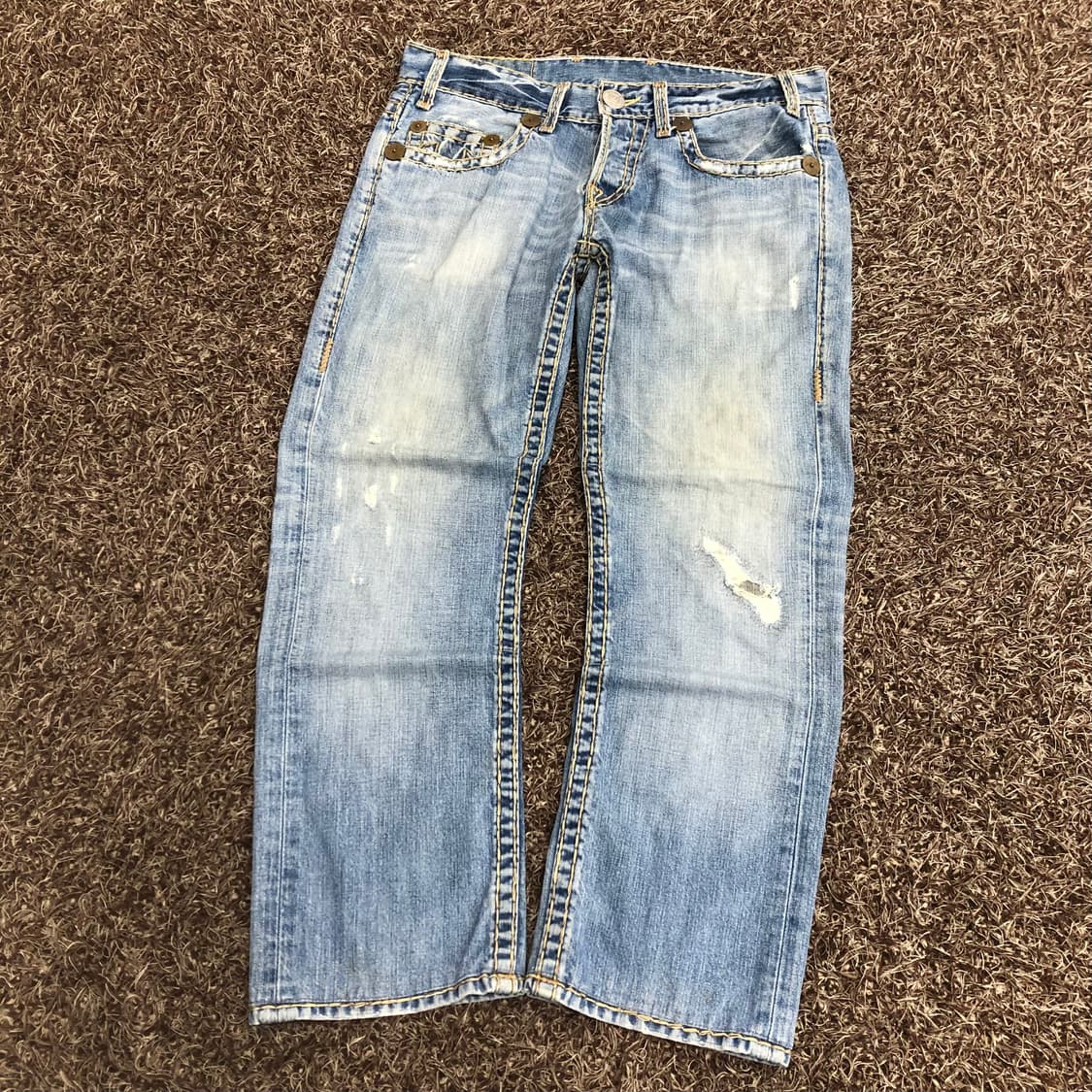 트루릴리전 Logan Super T 디스 워싱 데님 팬츠 상품이미지6