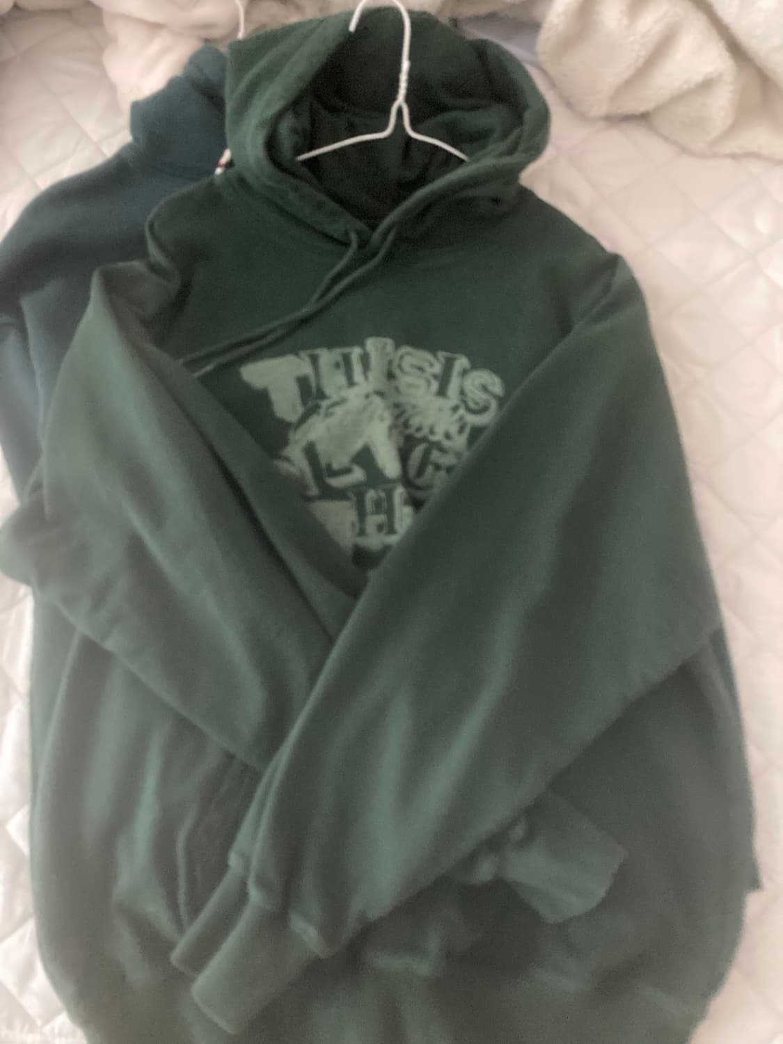 디스이즈네버댓 다크그린 후드티 상품이미지1