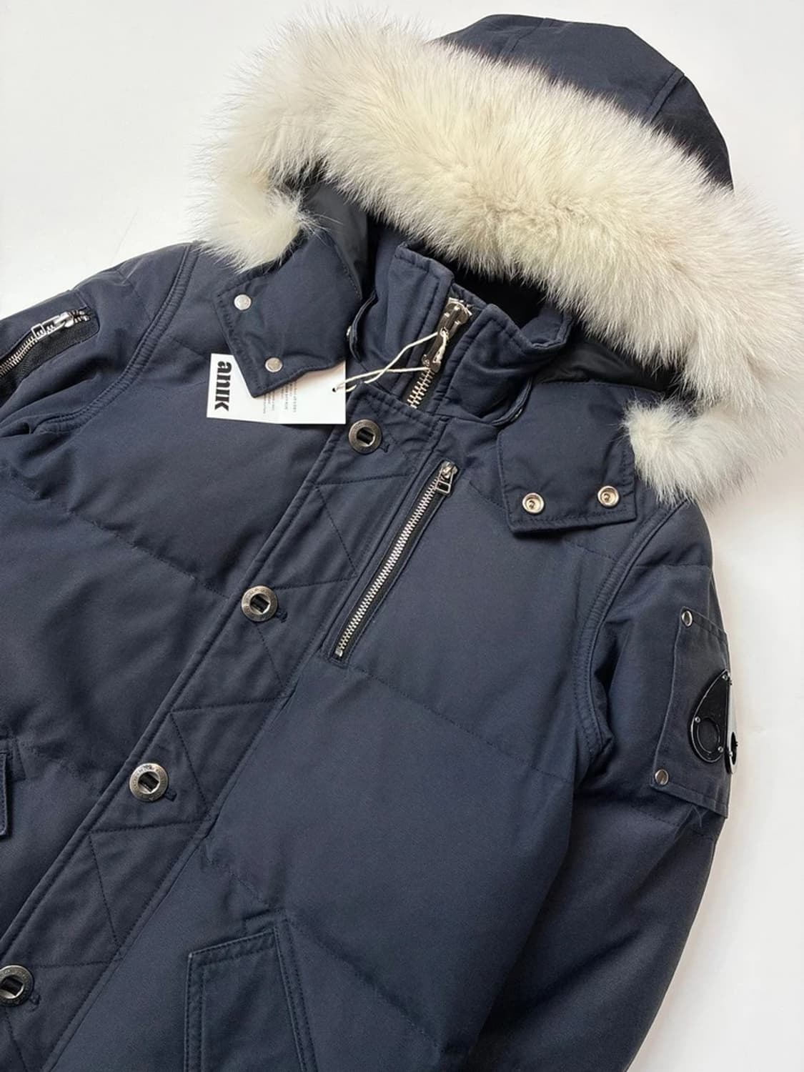 무스너클 내츄럴 폭스 퍼 쓰리쿼터 맨즈 패딩 PN5611    상품이미지2