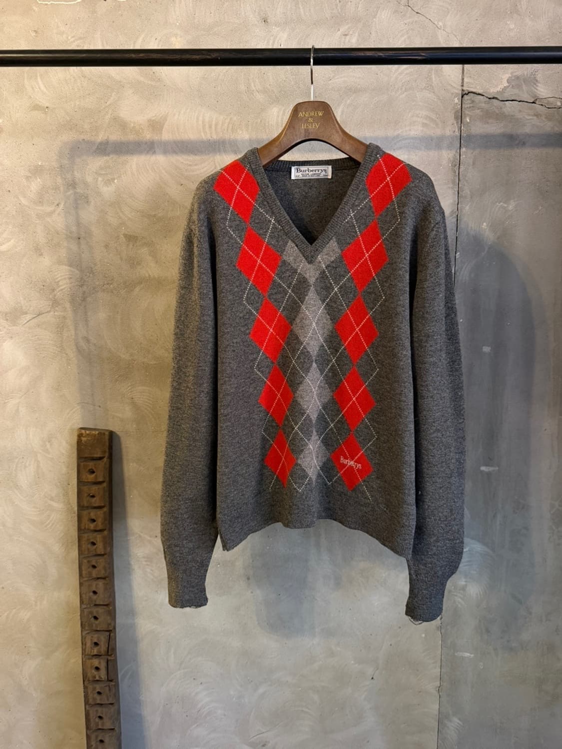 버버리 램스울 아가일 니트 105 상품이미지6