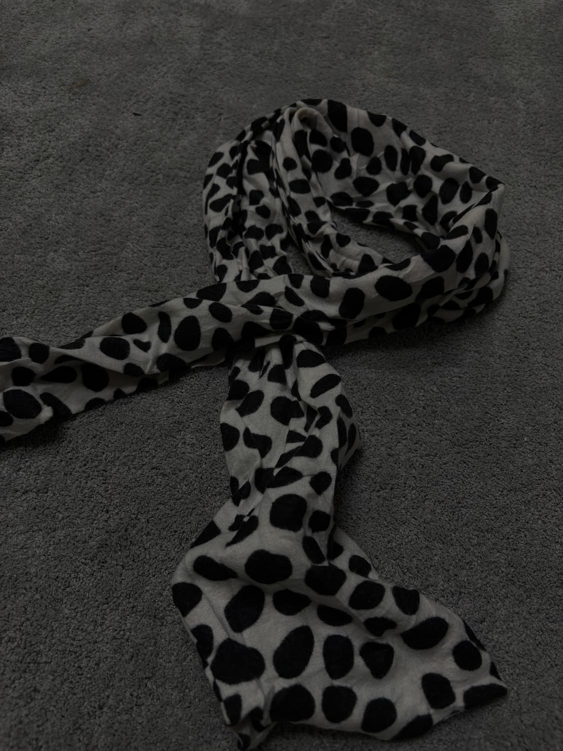 Vintage v-kei punk mood slim scarf 상품이미지2