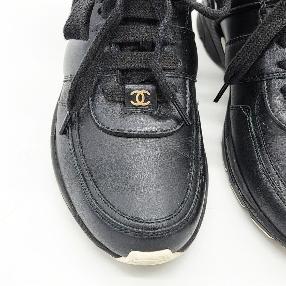 샤넬 우먼스 트레이너 스니커즈 블랙 (35) 상품이미지4