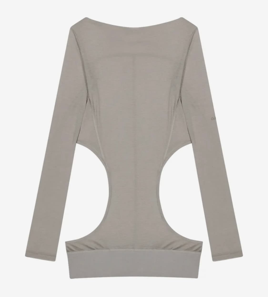 OJOS Curved Cut Layered Tee / Warm Grey 상품이미지4