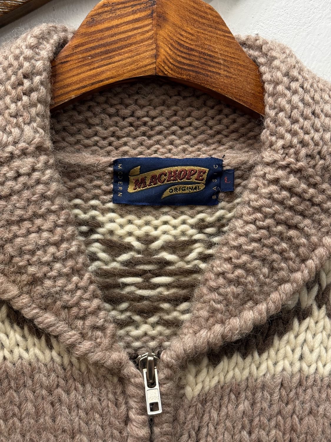 L) MACHOPE Original Wool Zip Knit Jacket 상품이미지7