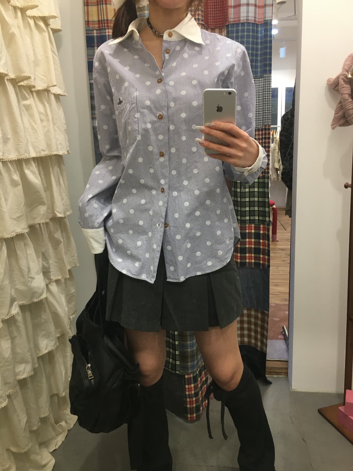 비비안웨스트우드 도트 셔츠 상품이미지3