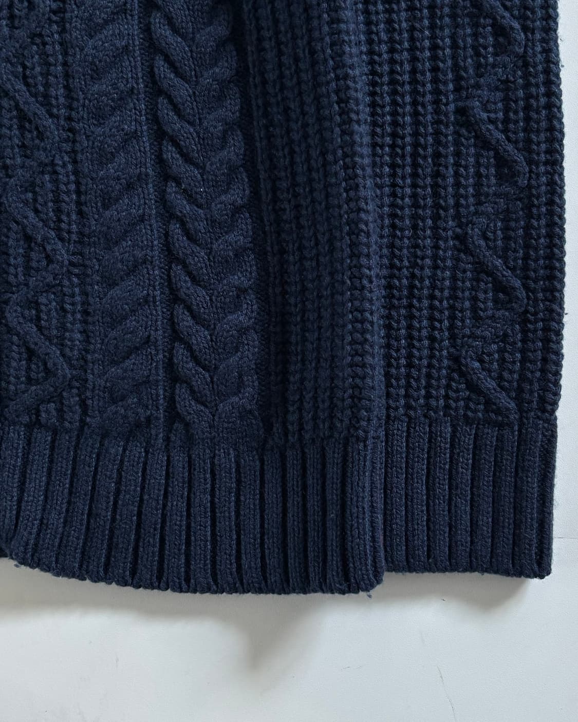 Tommy 타미힐피거 플래그로고 네이비컬러 케이블 니트집업 상품이미지5