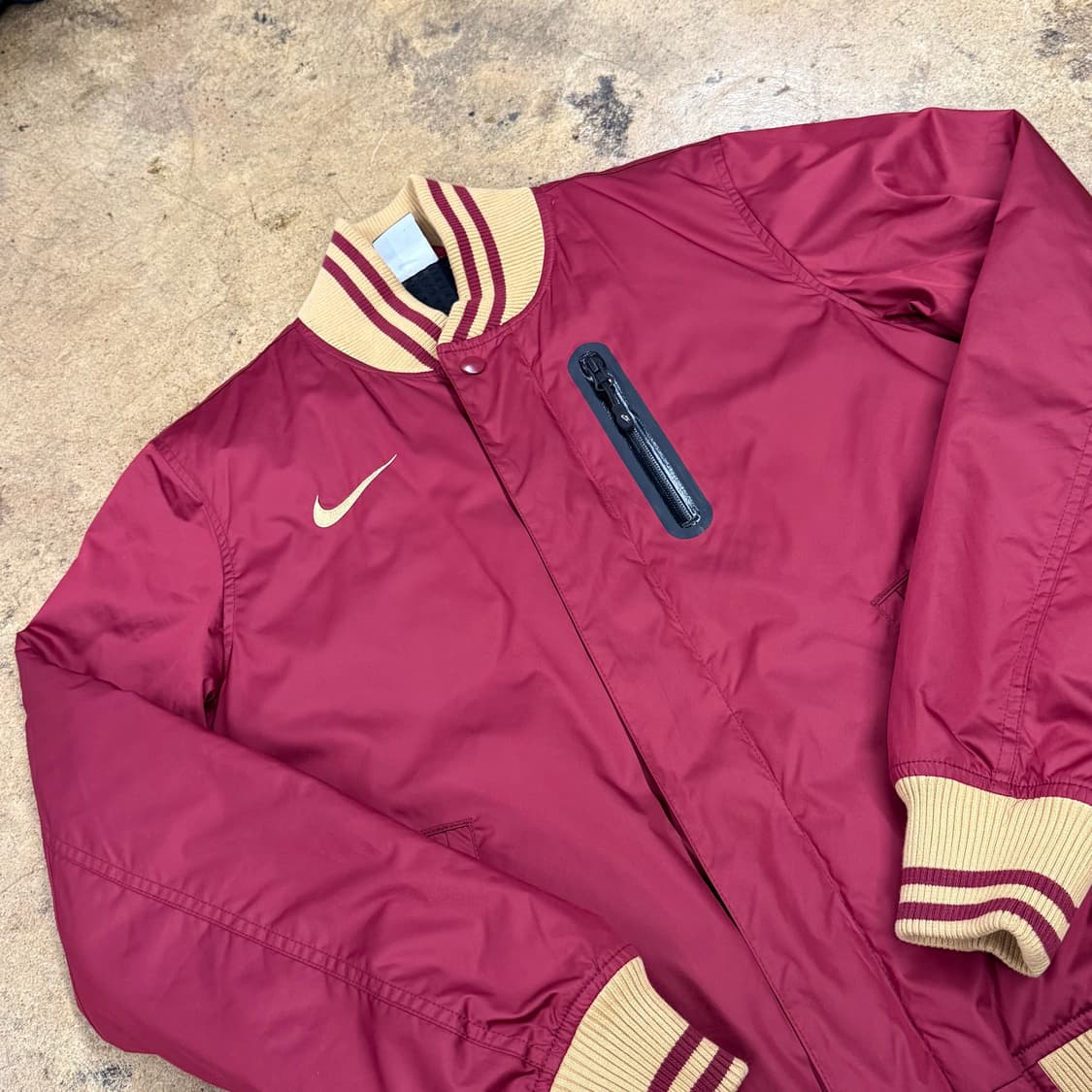 [정품/XS] 나이키 버건디 웜업 자켓 b19 상품이미지1