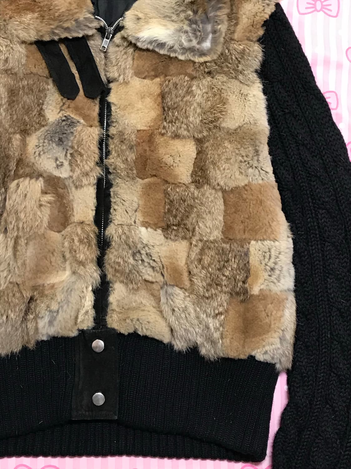 오네갸루 토끼털 집업 상품이미지2