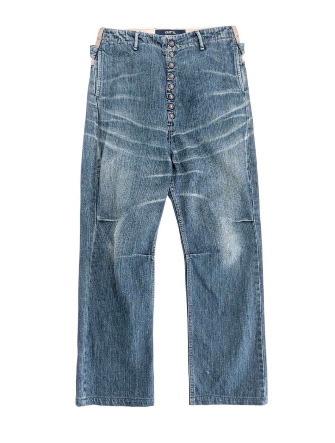 캐피탈 멀티 버튼 데님 팬츠 상품이미지3