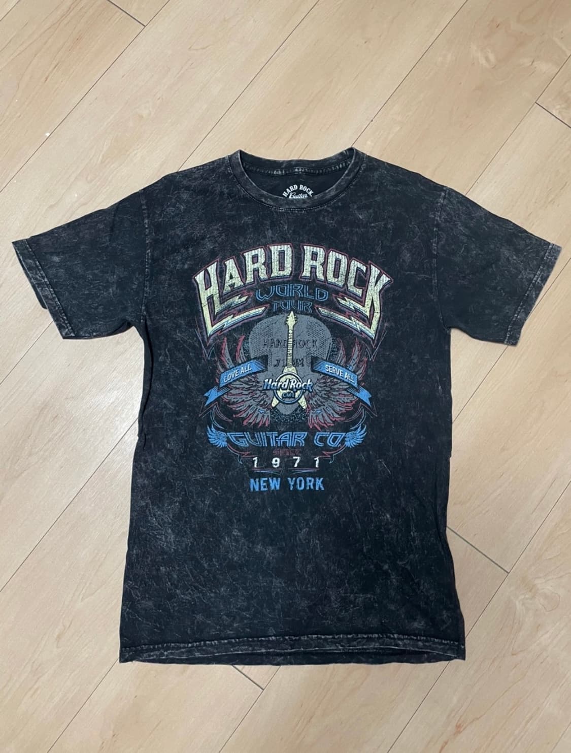 Hardrock guitar 하드락 카페 기타 티셔츠 S 상품이미지1