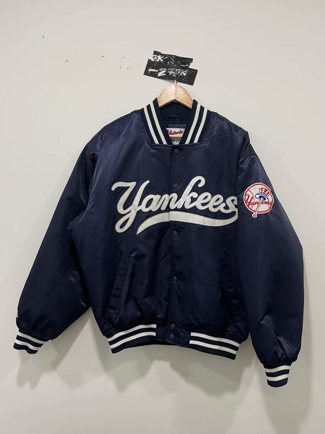 90-00s Majestic 마제스틱 뉴욕 양키스 스타디움 바시티자켓 상품이미지2