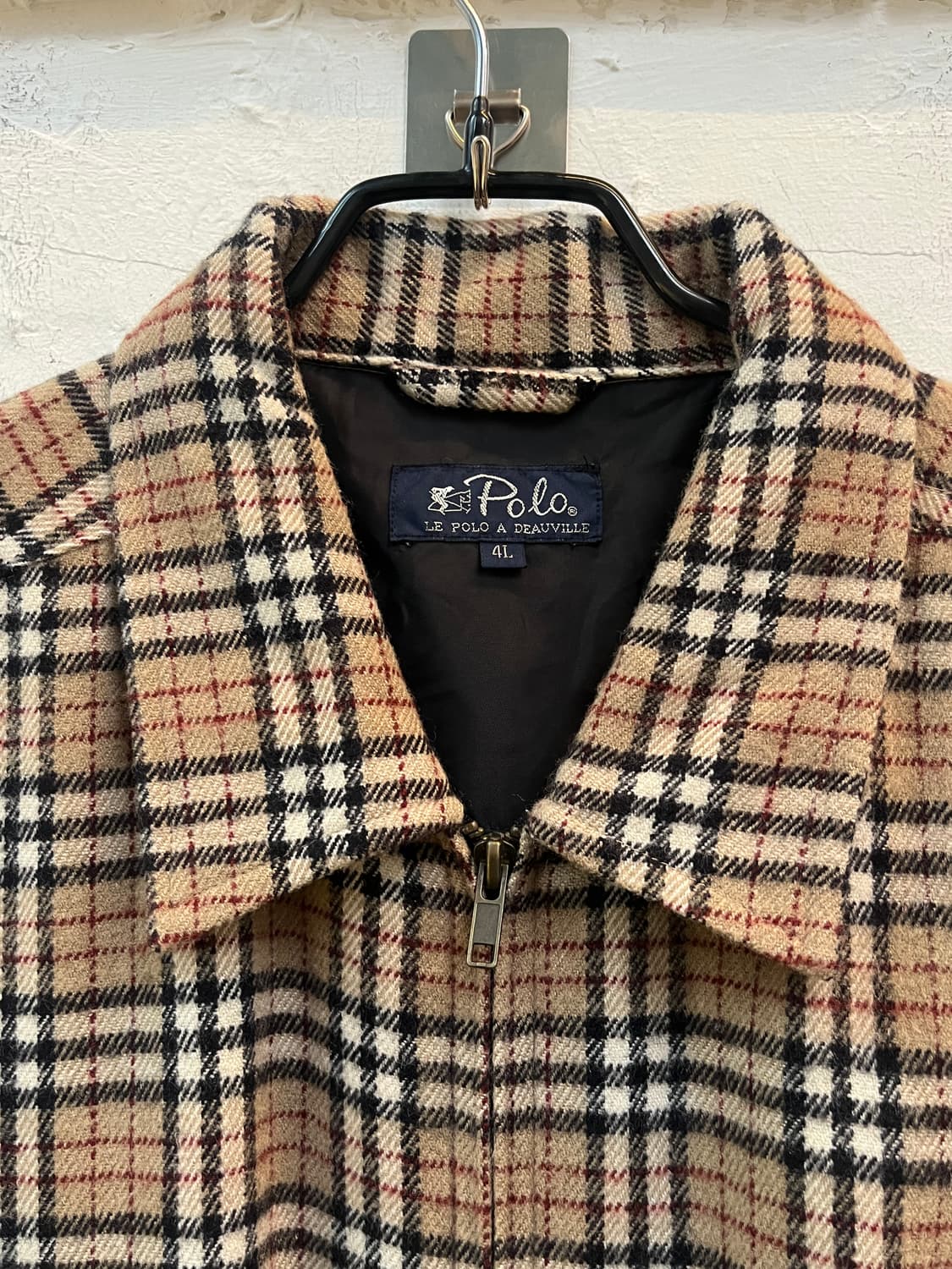 Le Polo 노바 체크 아크릴 자켓 4L 상품이미지2