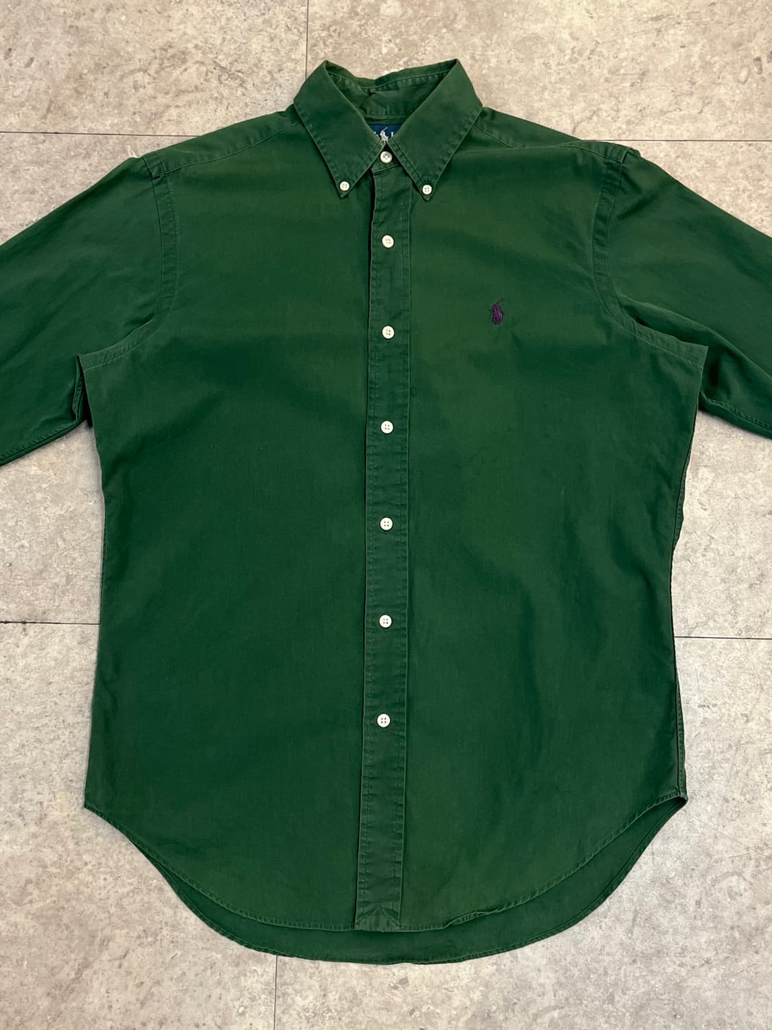 폴로 랄프로렌 클래식핏 셔츠 그린 S #csz3948 상품이미지4