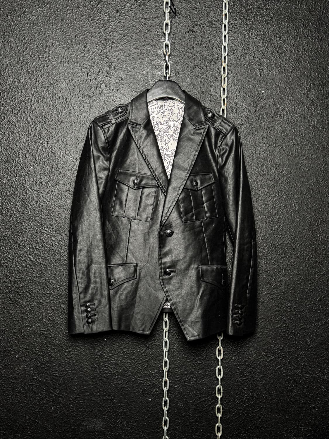 CUSTOM CULTURE – Black Coated Blazer 상품이미지5