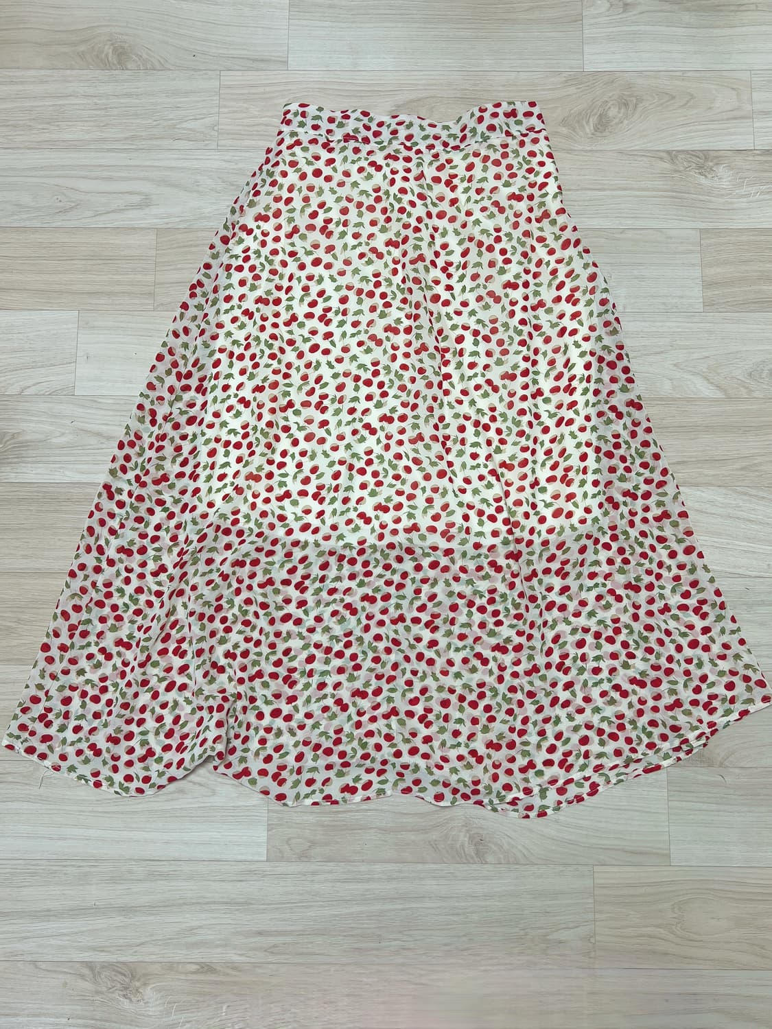 핑크후드티+청멜빵치마+패턴롱스커트 상품이미지4