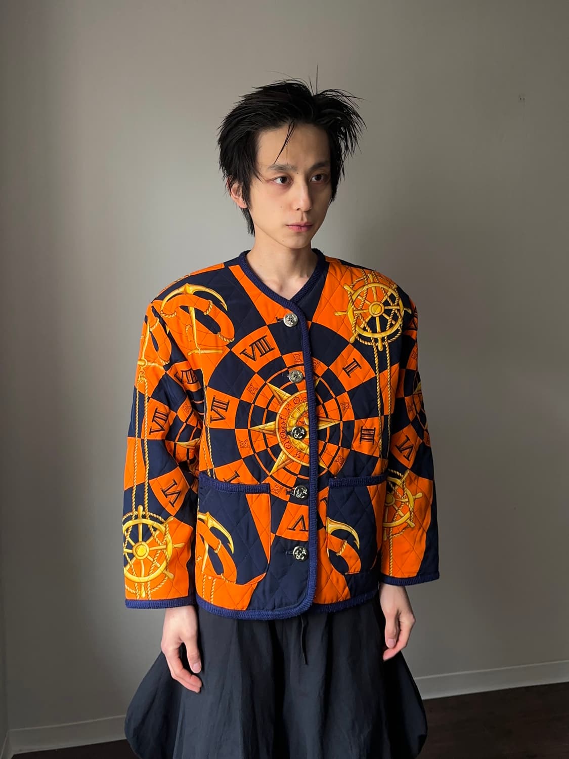 Kei-Two 골드 보이지 퀼팅 자켓 상품이미지5