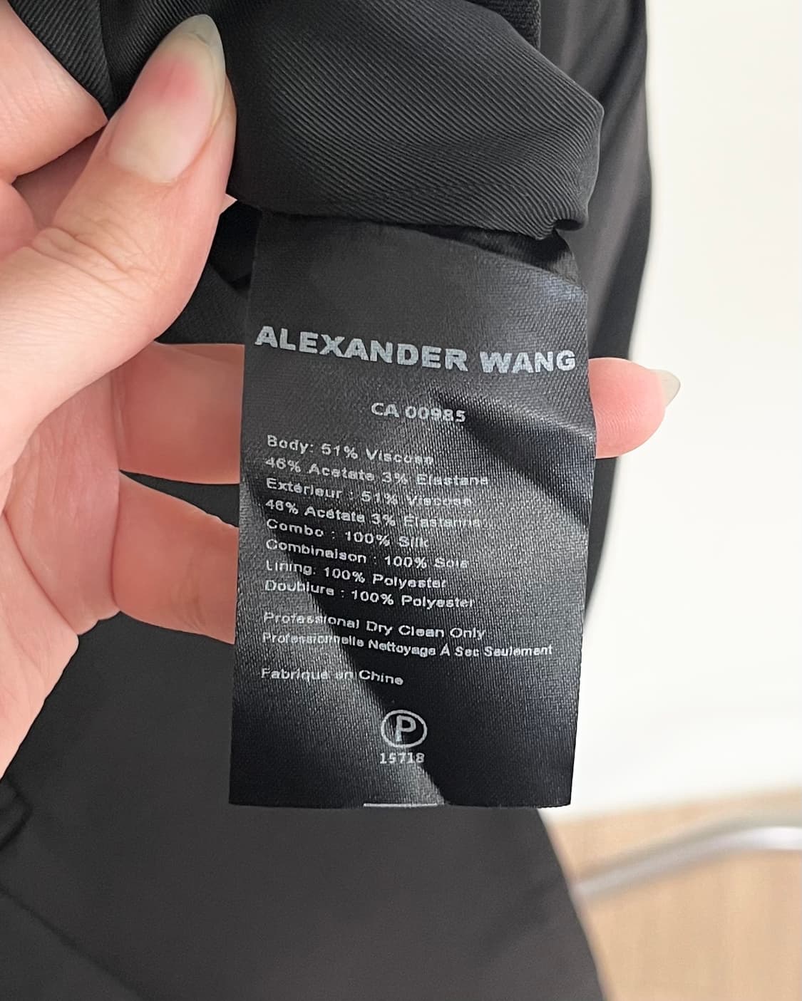 알렉산더 왕 블랙 슬리브리스 롱 베스트 상품이미지8