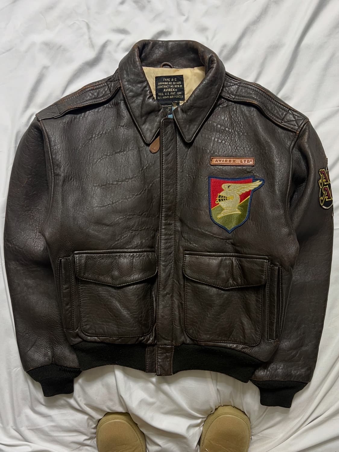 아비렉스 A-2 가죽 자켓 상품이미지1