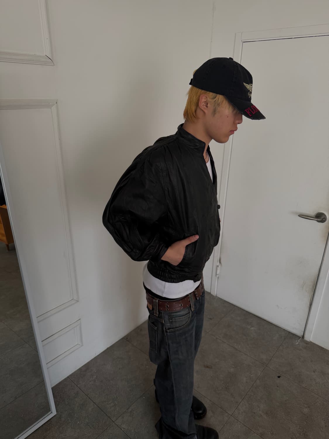 랩클로저 레더 블루종 자켓 상품이미지6