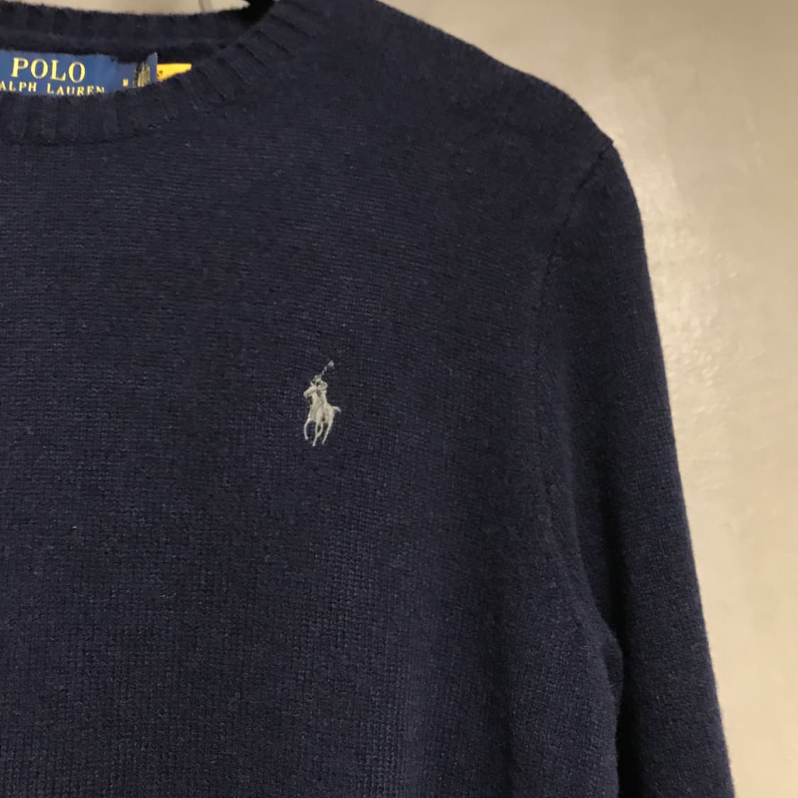 폴로 랄프로렌 QR 니트 네이비 M 상품이미지4