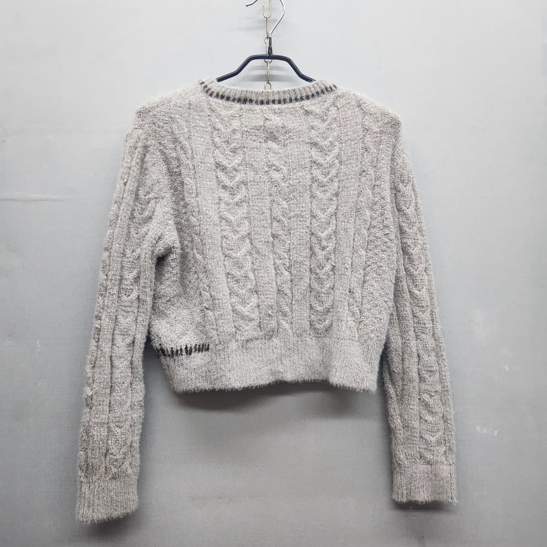 키르시 로고 케이블 크롭 니트 1(M) 상품이미지4