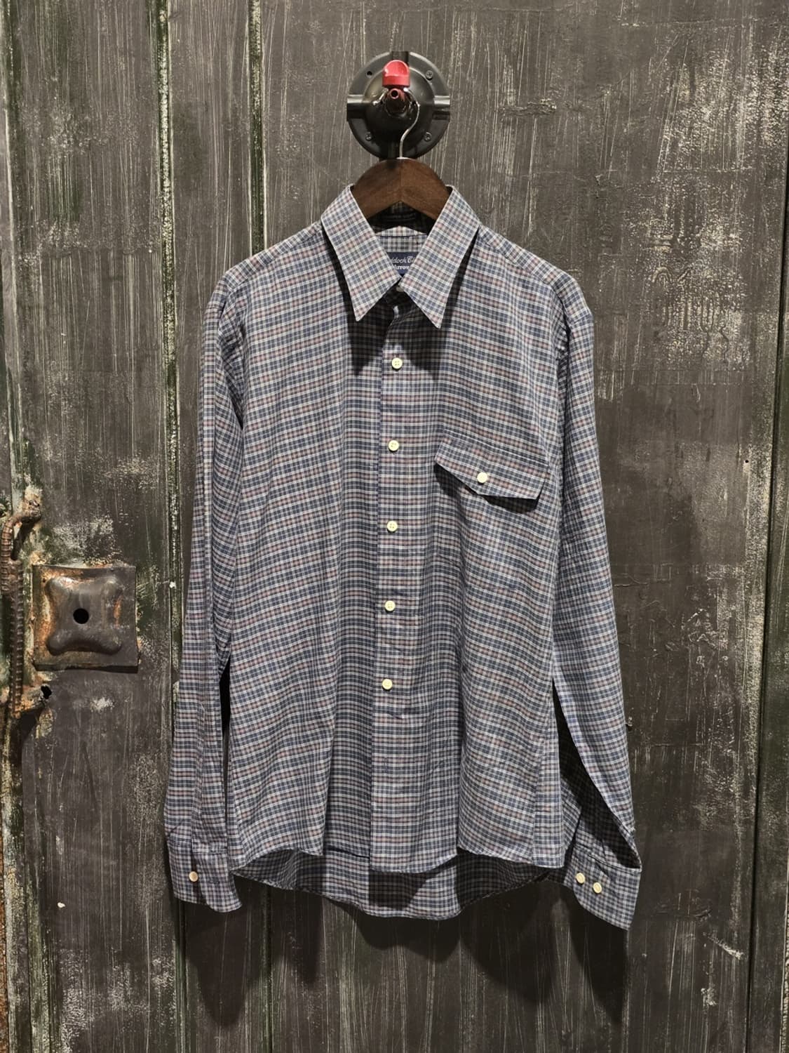 70s Paddock Club by Arrow Plaid Shirt 상품이미지1
