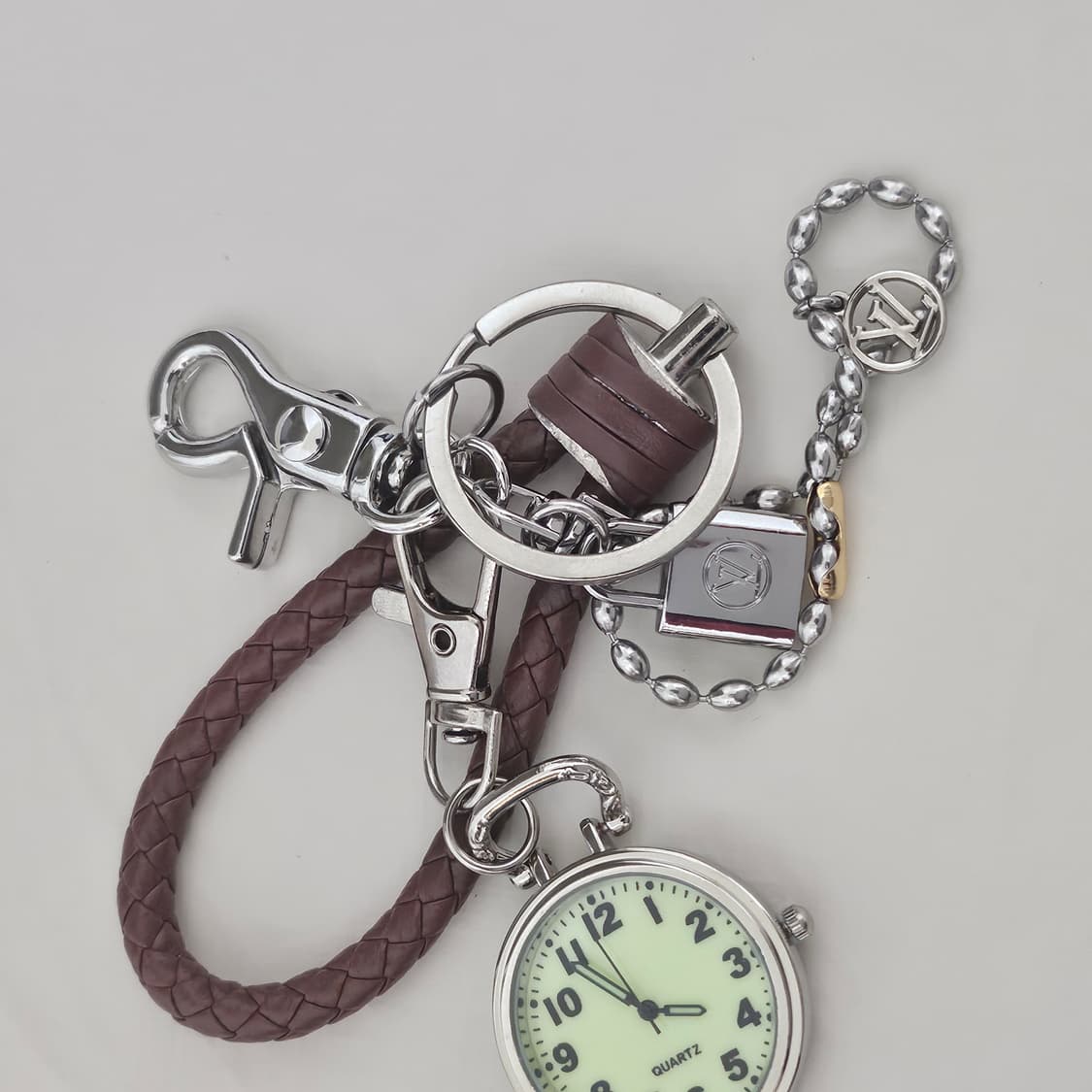 루이비통 빈티지 업사이클링 키링 바지체인  상품이미지4