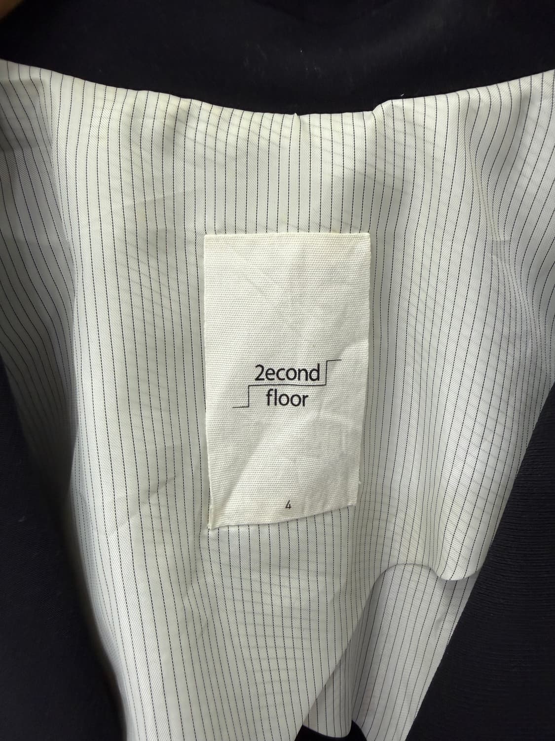 정품) 2nd floor 세컨플로어 블랙 롱자켓 66 상품이미지6