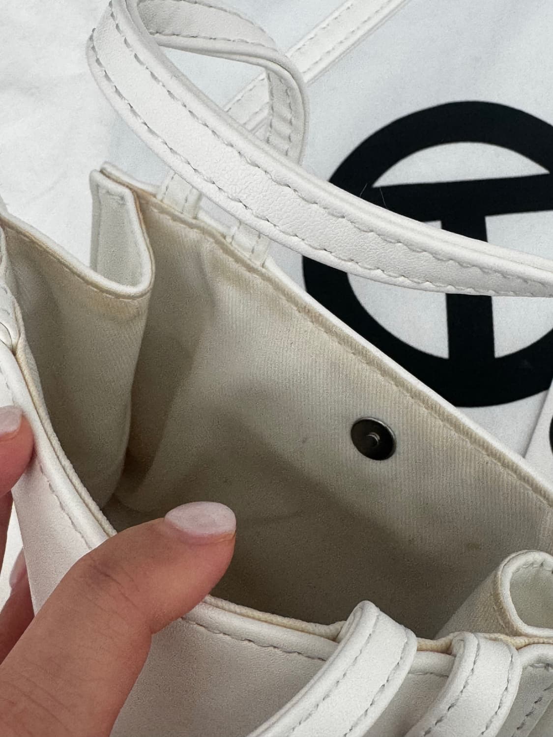 텔파 telfar 텔파 미니백 화이트 상품이미지5