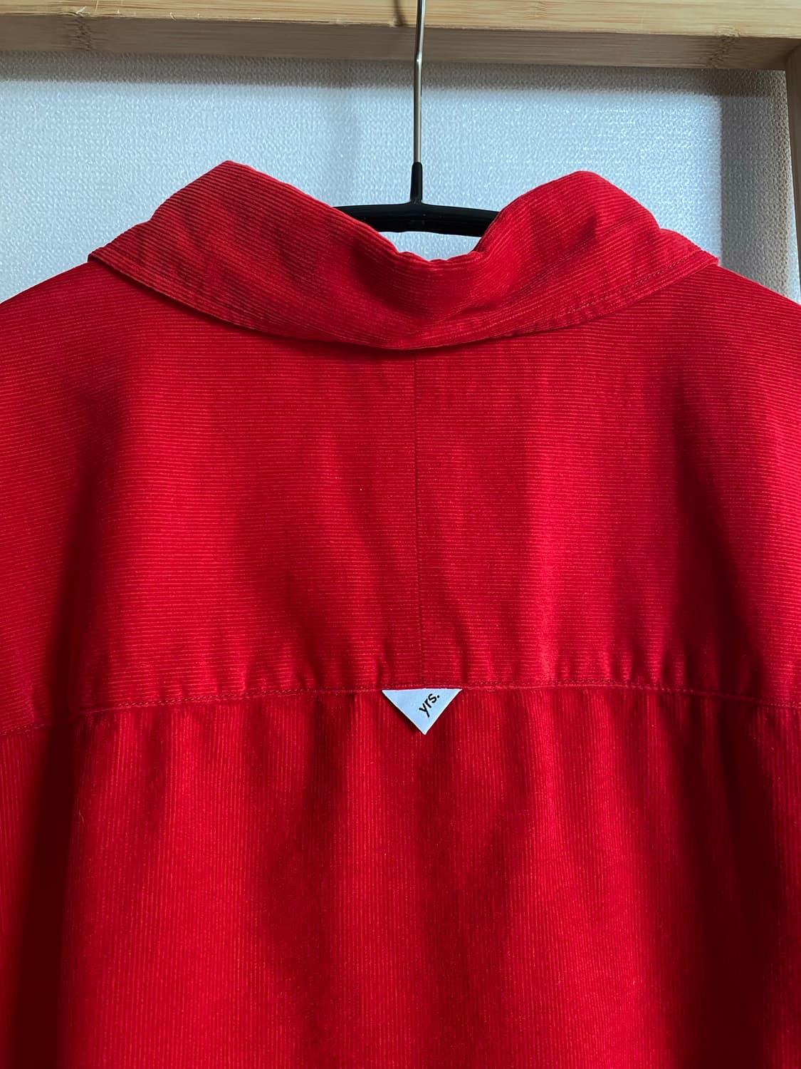 이얼즈어고 코듀로이 포이카 셔츠 레드 L 상품이미지3