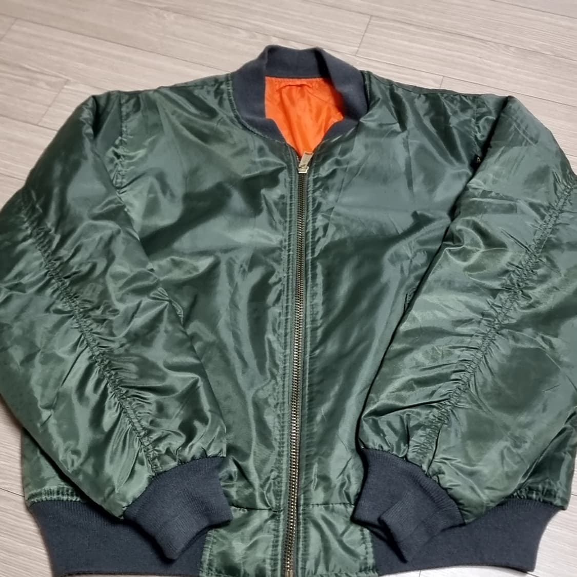 로스코 카키색 MA-1 항공 점퍼(XL) 상품이미지1