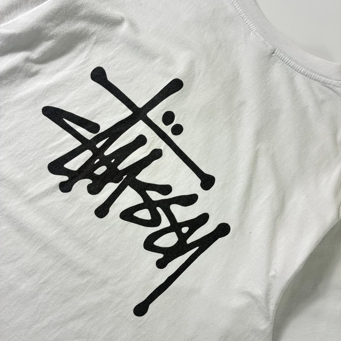 Stussy  스투시 베이직 스탁 로고 화이트 반팔티셔츠   상품이미지3