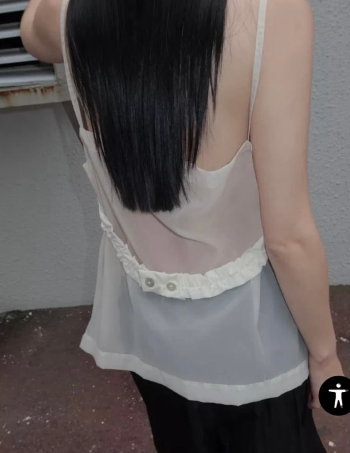 택달린 새상품 자라 오간자 콤비 탑 s, m 상품이미지2
